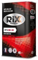 Полусинтетическое моторное масло RIXX TP X 5W-40 SN/CF A3/B4