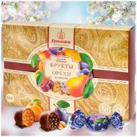 Кремлина Фрукты и орехи в глазури, 500 г, подарочная упаковка