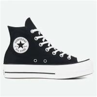 Кеды Converse Chuck Taylor All Star Chuck Taylor All Star 560845, демисезон/лето, повседневные, высокие, размер 6.5US (37EU), черный