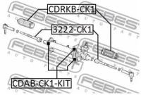 Пыльник рулевой рейки, CDRKBCK1 FEBEST CDRKB-CK1