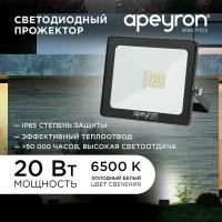 Ультратонкий светодиодный прожектор 05-38-111 с цветом свечения 6500 К / Садово-парковый фонарь со световым потоком 1600 лм