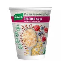 Knorr каша моментального приготовления Каша овсяная с ягодами и семенами льна 45 гр