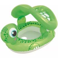 Круг надувной Bestway Floating Turtle Baby Care Seat 34094 BW, зеленый / белый