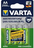 Аккумулятор VARTA LR6 AA 2100 mAh R2U (уп 4 шт)