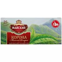 Чай черный Майский Корона Российской империи в пакетиках, натуральный, бренди, 25 пак