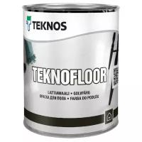 Краска алкидная TEKNOS Teknofloor влагостойкая моющаяся глянцевая бесцветный 0.9 л