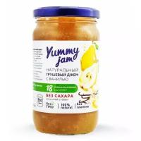 Джем Yummy jam натуральный грушевый с ванилью без сахара, банка 350 г