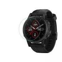 Защитное закаленное противоударное стекло MyPads для умных смарт-часов Garmin Fenix 5S Plus (Sapphire) 20mm с олеофобным покрытием