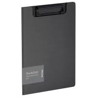 Berlingo Папка-планшет с зажимом Steel&Style A5+, пластик, черный