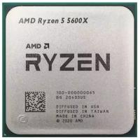 Процессор AMD Ryzen 5 5600X 100-000000065 Zen 3 6C/12T 3.7-4.6GHz (AM4, L3 32MB, 7nm, 65W) OEM