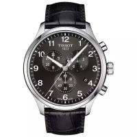 Швейцарские кварцевые часы Tissot Chrono Xl Classic T116.617.16.057.00 на кожанном браслете, с водозащитой 10 бар и международной гарантией от производителя