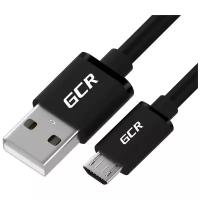 Кабель GCR USB - microUSB (GCR-UAQC2), 0.5 м, 1 шт., черный