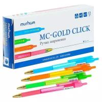 MunHwa Набор шариковых ручек MC Gold Click, 0.7 мм (GCC07-02), 12 шт