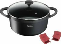 Кастрюля TEFAL Pro Cook, со стеклянной крышкой, литой алюминий, 4.5л Арт. E2184675