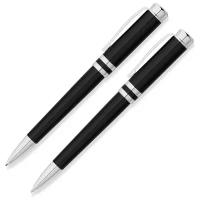 Набор FranklinCovey Freemont: шариковая ручка и карандаш 0.9мм. Цвет - черный