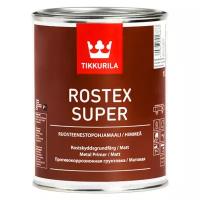 Грунтовка Tikkurila Rostex Super противокоррозионная быстрого высыхания 1 л. 0.1 л/м²
