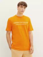 Футболка Tom Tailor для мужчин 1037683/12392 оранжевая, размер L INT