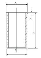Гильза цилиндра Goetze арт. 14-021350-00