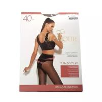 Колготки Glamour Thin Body, 40 den, размер 3, бежевый, золотой