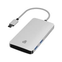 USB-концентратор uBear LINK Hub 7 in 1, разъемов: 7, Silver