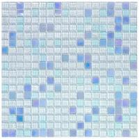 Стеклянная Мозаика для сауны смешанного цвета для стен чип 15 стекло Alma 03/Aquila(m) перламутр