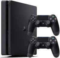 Игровая приставка Sony PlayStation 4 Slim 1000 ГБ HDD, без игр, черный