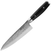 Профессиональный поварской кухонный нож 20 см, «Gyuto», дамасская сталь YA36000 Ran