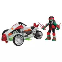 Игровой набор Playmates TOYS TMNT Mutations Рафаэль на вездеходе-аэроглиссере 94263