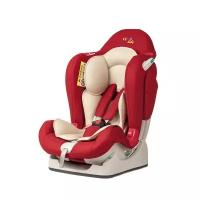 Автокресло группа 0/1/2 (до 25 кг) Liko Baby LB-510, красный в точку