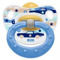 Пустышка латексная ортодонтическая NUK Classic Happy Kids 18-36 м