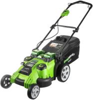 Газонокосилка аккумуляторная 49 см 40V G40LM49DB TwinForce Greenworks 2500207