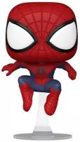 Фигурка Funko POP! Bobble Marvel Spider-Man No Way Home The Amazing Spider-Man Leaping Фанко Поп Нет Пути Домой Удивительный Человек-Паук Эндрю Гарфилд