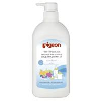 PIGEON Средство для мытья детской посуды, сосок, овощей и фруктов без запаха бутылка-дозатор 800 мл