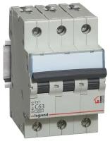 Legrand Автоматический выключатель TX3 6000 - 6 кА - тип характеристики C - 3П - 400 В - 50 А - 3 модуля (арт. 404061)
