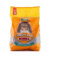 Наполнитель Сибирская Кошка Бюджет впитывающий бентонит без запаха 1,1кг 3 л