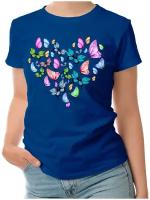 Женская футболка «Сердце бабочки»