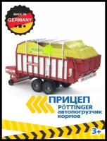 Прицеп Bruder Автопогрузчик кормов Pоttinger Jumbo 6600 Profiline (02-214) 1:16, 54.6 см, красный