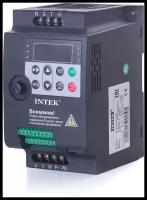 Частотный преобразователь 0,75 кВт 4A INTEK 220В Вход 1 Фаза Выход 3 Фазы, инвертор
