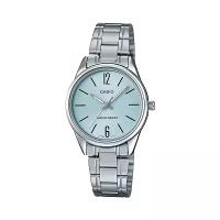 Наручные часы CASIO Collection LTP-V005D-2B, голубой, серебряный