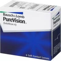 Контактные линзы Bausch & Lomb PureVision, 6 шт., R 8,3, D -2,5