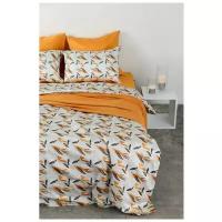 Комплект постельного белья двуспальный из сатина с принтом birds of nile из коллекции wild