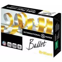 Бумага для офисной техники Ballet Brilliant, формат А4, 80 г/кв.м, класс А, белизна 168%, 500 листов