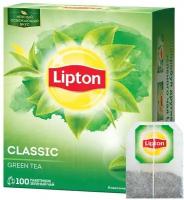 Чай зеленый Lipton Green Classic в пакетиках, 100 пак