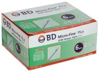 Шприц инсулиновый BD Micro-Fine Plus U-100 трехкомпонентный