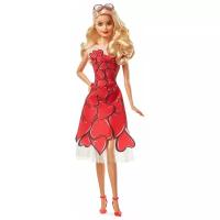 Кукла Barbie в красном платье, 30 см, FXC74