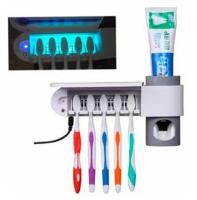 Автоматический дозатор пасты SM- CX1021 с подставкой для зубных щеток и стерилизатором УФ светом