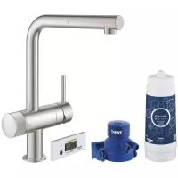 Смеситель для кухни (мойки) Grohe Blue Pure Minta 30382DC0 суперсталь