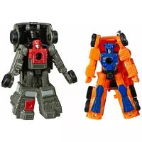 Трансформер Transformers Пауэртрейн и Хайджамп. WFC-S33. Микромастерс (Война за Кибертрон: Осада) E4493, серый/оранжевый