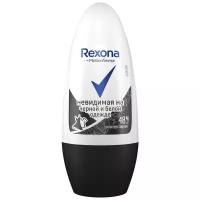 Rexona Антиперспирант Motionsense Невидимая на черной и белой одежде, ролик, флакон, 50 мл, 50 г, 1 шт