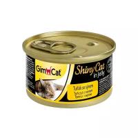 Влажный корм для кошек GimCat ShinyCat Тунец с сыром (кусочки в желе)